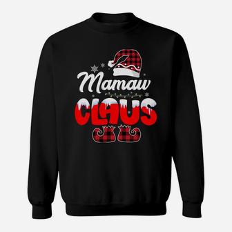 Mamaw Claus Santa Christmas Matching Family Pajama Funny Sweatshirt Sweatshirt | Crazezy UK