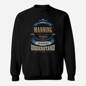 Manning, It's A Manning Thing Sweatshirt - Thegiftio UK