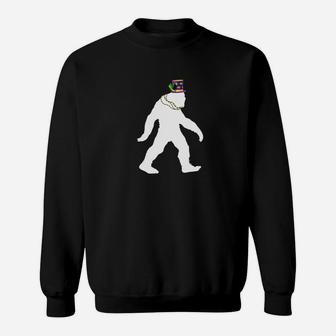 Mardi Gras Bigfoo New Orleans Carnival Outfit Sweatshirt - Thegiftio UK