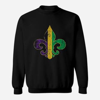 Mardi Gras Fleur De Lis Sweatshirt - Thegiftio