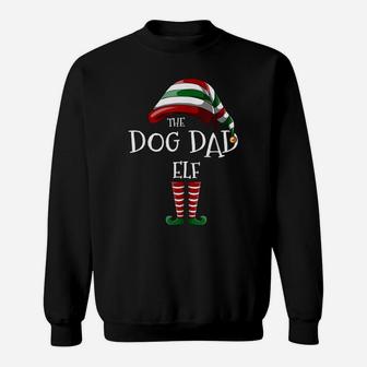 Matching Family Funny The Dog Dad Elf Christmas Group Sweatshirt | Crazezy
