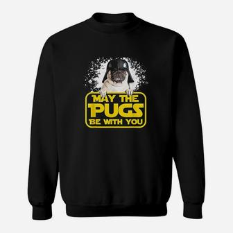 May The Pugs Be With You Sweatshirt | Crazezy DE
