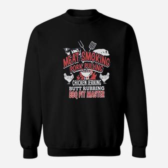 Meat Smoking Pork Pulling Bbq Pit Master Sweatshirt | Crazezy CA