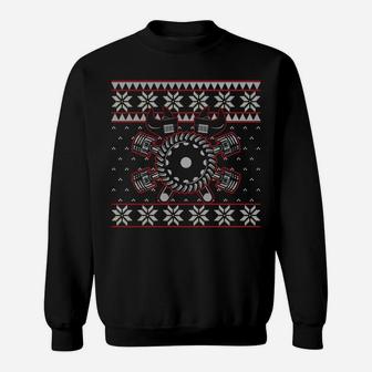 Mechanic Ugly Christmas Sweater Car Mechanic Xmas Gift Sweatshirt Sweatshirt | Crazezy