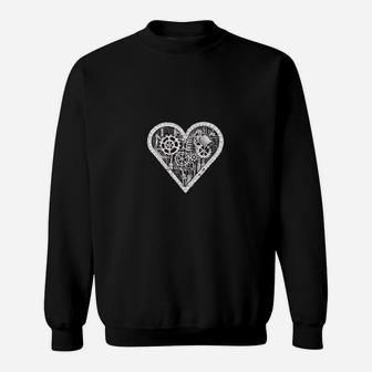 Mechanical Engineer Gears Valentine's Day Heart Sweatshirt - Monsterry AU