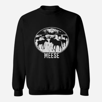 Meese Funny Moose Hilarious Sweatshirt - Thegiftio UK