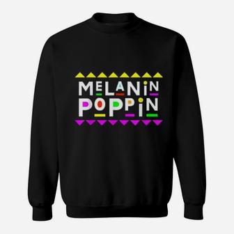 Melanin Popping Design 90s Style Sweatshirt - Thegiftio UK