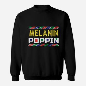 Melanin Popping Graphic Trending Sweatshirt - Thegiftio UK