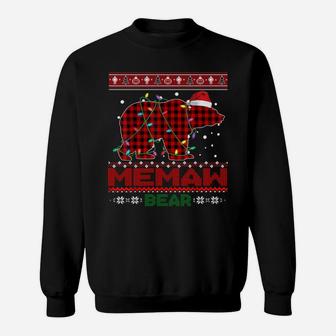 Memaw Bear Christmas Pajama Family Gift Memaw Bear Christmas Sweatshirt Sweatshirt | Crazezy