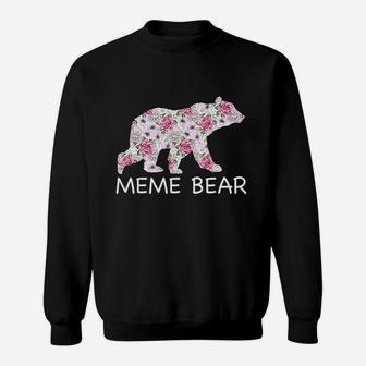 Meme Bear Mothers Day Mama Mom Mommy Grandma Sweatshirt | Crazezy