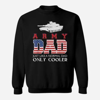 Mens Army Dad T Shirt - Stars And Stripes Veteran Design Sweatshirt | Crazezy