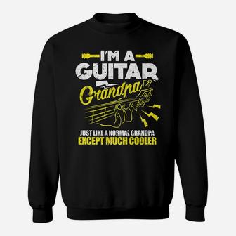 Mens Bass Guitar Guitarist Grandfather Funny I'm A Guitar Grandpa Sweatshirt | Crazezy UK