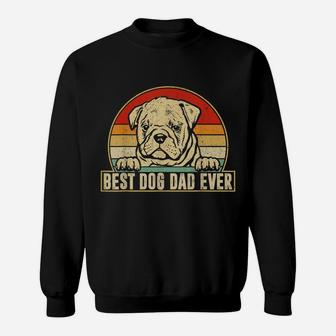 Mens Best Dog Dad Ever - English Bulldog Daddy Dog Lover Owner Sweatshirt | Crazezy CA