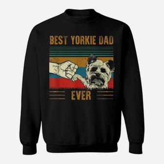 Mens Best Yorkshire Terrier Dog Dad Father's Day Shirt For Dad Sweatshirt | Crazezy AU