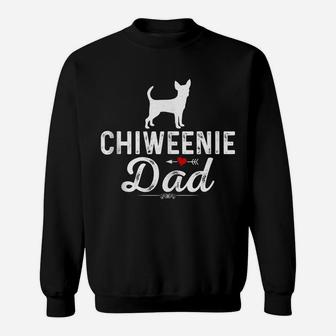 Mens Chiweenie Dad Funny Dog Dad Best Pet Owner Chiweenie Daddy Sweatshirt | Crazezy CA