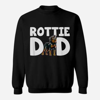 Mens Colorful Rottie Lover I Love My Rottweiler Dad Puppy Owner Sweatshirt | Crazezy AU