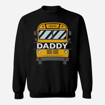 Mens Daddy Matching Family Costume School Bus Theme Kids Party Sweatshirt | Crazezy AU
