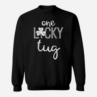 Mens Funny One Lucky Tug Shirt St Patricks Day Mens Sweatshirt | Crazezy