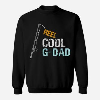 Mens Gift From Granddaughter Grandson Reel Cool G-Dad Sweatshirt | Crazezy CA