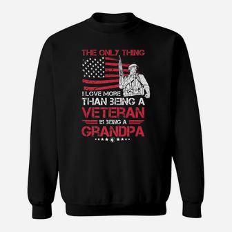 Mens Is Being A Granpa Veteran Cool Gift For Grandpas Sweatshirt | Crazezy