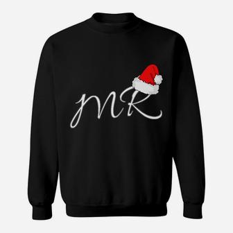 Mens Mr Santa Claus Matching Outfit Mr & Mrs Design Cute Pj's Sweatshirt | Crazezy CA