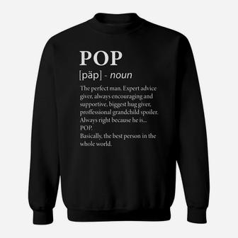 Mens Pop Definition - Funny Grandpa Sweatshirt | Crazezy