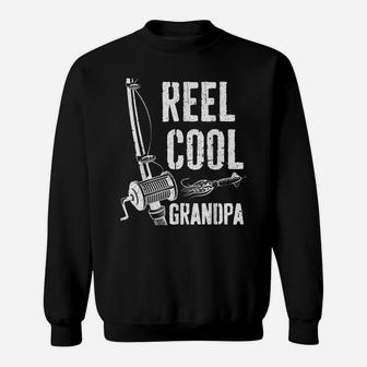 Mens Reel Cool Grandpa Fishing Father's Day Gift Shirt Sweatshirt | Crazezy AU