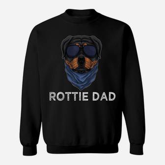 Mens Rottie Dad Rottweiler Dog Puppy Father For Men Grandpa Dad Sweatshirt | Crazezy AU