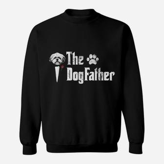 Mens Thes Dogfatherss Shih Tzu Dog Dad Tshirt Father's Day Sweatshirt | Crazezy DE