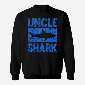 Mens Uncle Shark - Birthday Gift Shirt For Shark Lovers Sweatshirt | Crazezy UK