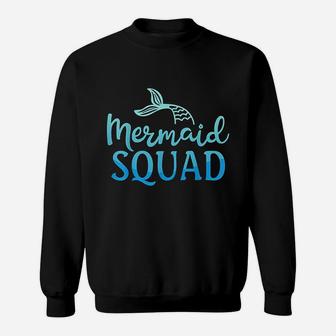 Mermaid Squad Birthday Party Girls Gift Sweatshirt | Crazezy DE