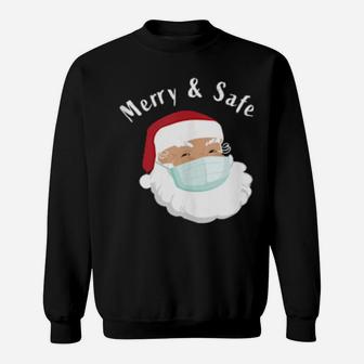 Merry And Safe Santa Sweatshirt - Monsterry DE