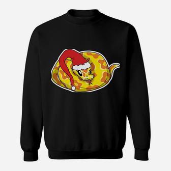 Merry Christmas Ball Python Tee | Snake Lover Sweatshirt Sweatshirt | Crazezy