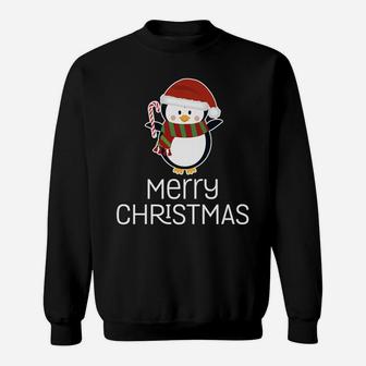 Merry Christmas Cute Penguin Happy Holiday Xmas Pun Humor Sweatshirt | Crazezy