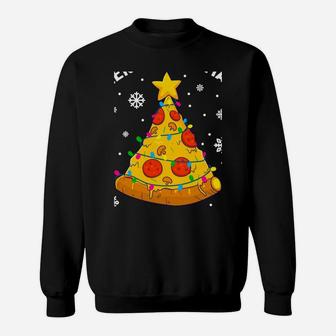 Merry Crustmas Pizza Christmas Tree Xmas Gifts Kids Men Sweatshirt Sweatshirt | Crazezy CA