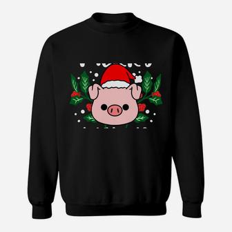 Merry Pigmas Christmas Pig Sweatshirt | Crazezy