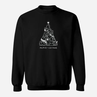Merry Woofmas Funny Dogs Christmas Tree Xmas Gift Sweatshirt Sweatshirt | Crazezy AU