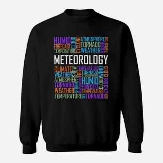 Meteorology Words Gifts Weather Forecast Meteorologist Gift Sweatshirt - Thegiftio UK