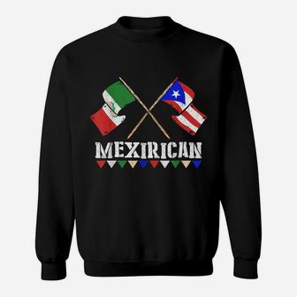 Mexirican Design, Puerto Rican Flag Gift, Cinco De Mayo Sweatshirt | Crazezy CA