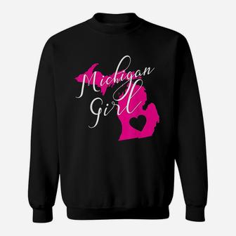 Michigan Girl Home State Sweatshirt - Thegiftio UK
