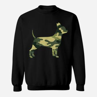Military Chihuahua Camo Men Print Us Dog Pup Veteran Gift Sweatshirt | Crazezy