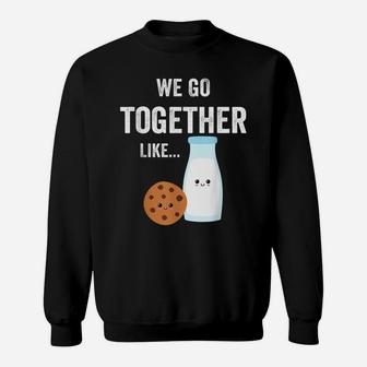 Milk And Cookies Set Couple Bff Matching Cute Gift Shirt Sweatshirt | Crazezy