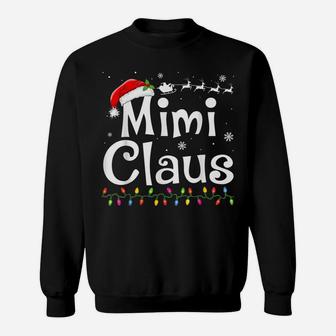 Mimi Claus Santa Grandma Funny Christmas Idea Gift Pajamas Sweatshirt | Crazezy UK