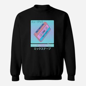 Mix Tape 90s Japanese Otaku Aesthetic Vaporwave Art Sweatshirt - Thegiftio UK