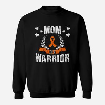 Mom Of A Warrior Leukemia Awareness Sweatshirt | Crazezy DE