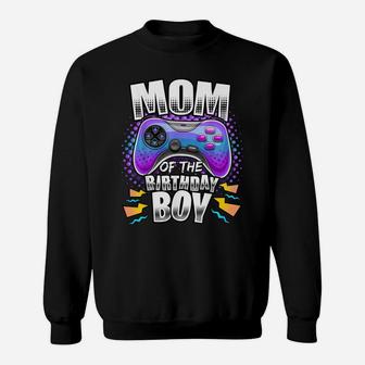 Mom Of The Birthday Boy Matching Video Gamer Birthday Party Sweatshirt | Crazezy AU