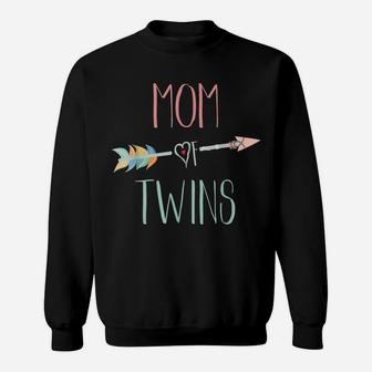 Mom Of Twins Mother's Day Gift Sweatshirt | Crazezy DE