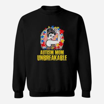 Mom Unbreakable Awareness Gift Sweatshirt | Crazezy