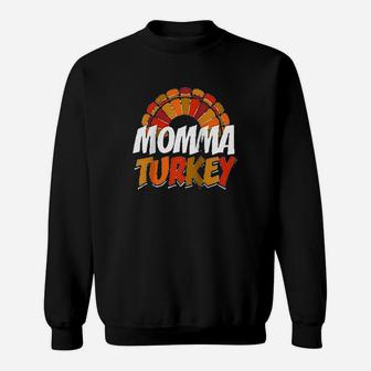 Momma Turkey Thanksgiving Sweatshirt | Crazezy UK