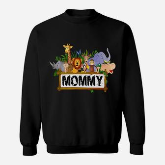 Mommy Zoo Birthday Shirt Family Costume Party Theme Sweatshirt | Crazezy